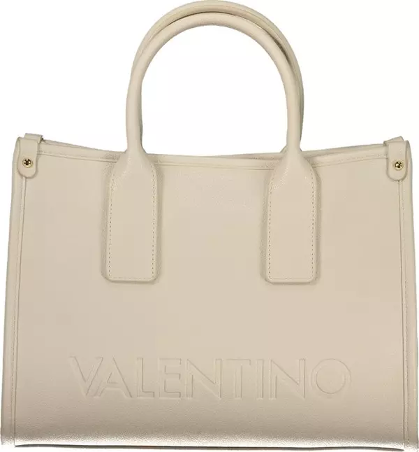 Beige Polyurethane Women's Bag