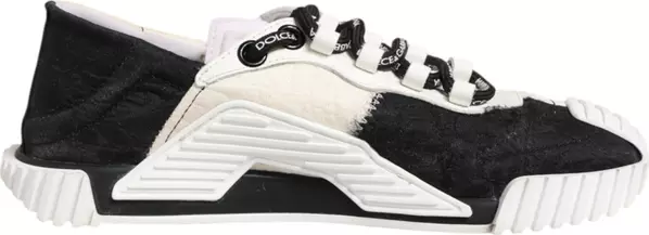 White Black Leather NS1 Sneaker  Shoes
