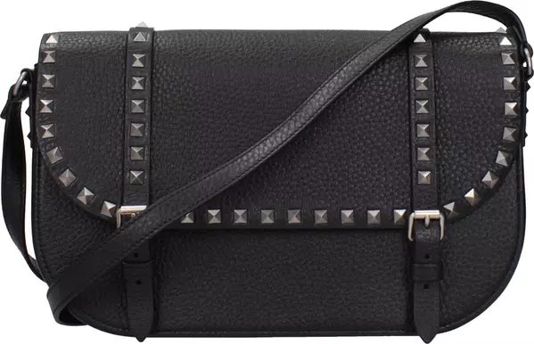 Black Leather Crossbody Bag