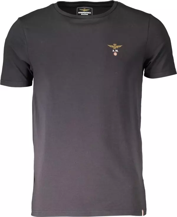 Black Cotton Men's T-Shirt