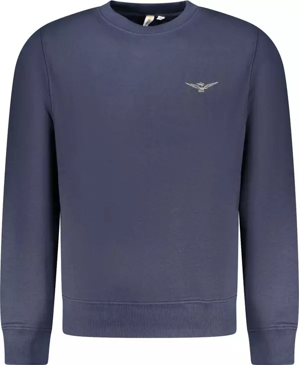 "Blu Cotton Men Sweatshirt"