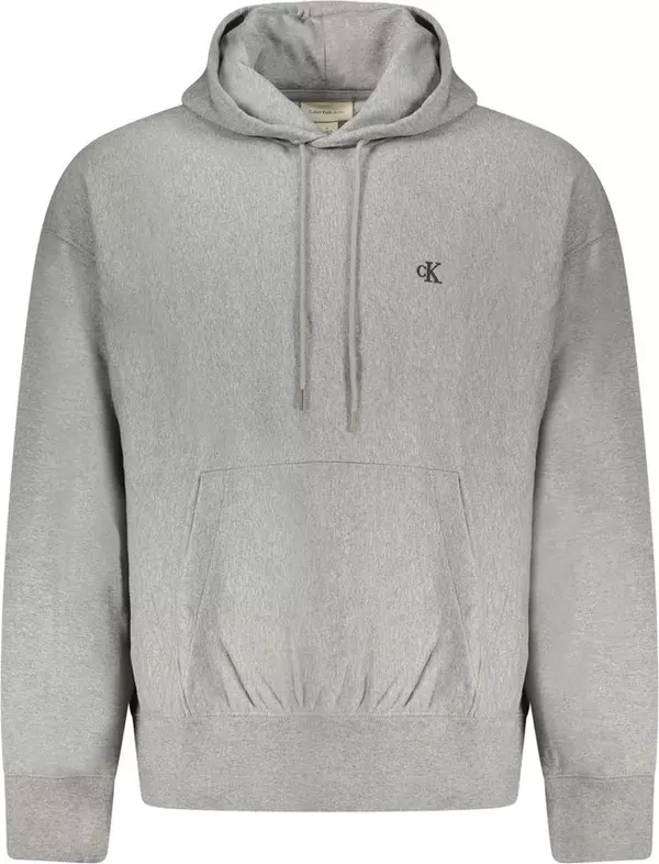 Gray Cotton Men Sweatshirt