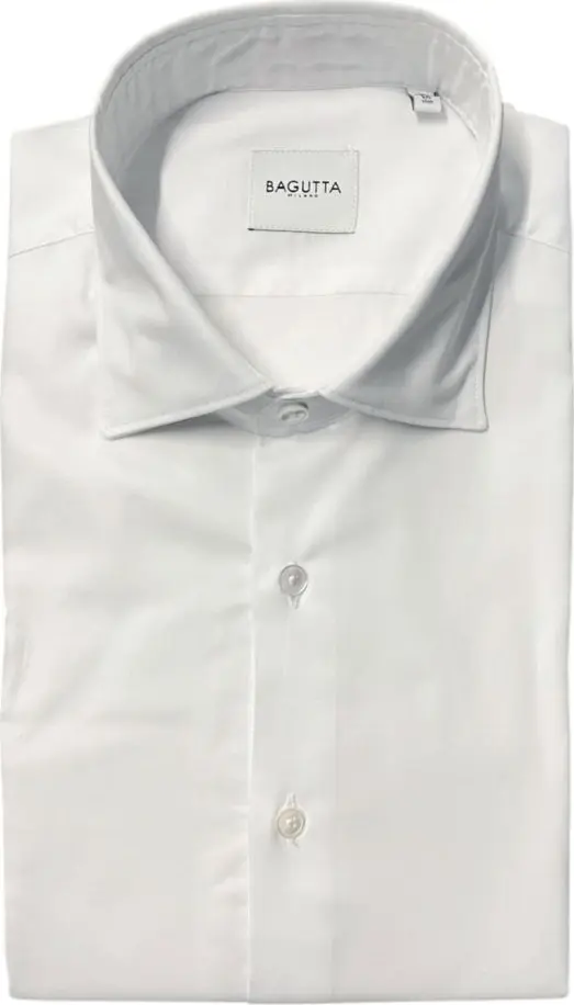 White Cotton Men Shirt
