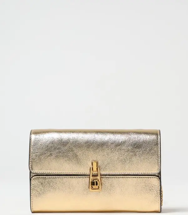 Gold Leather Shoulder Bag