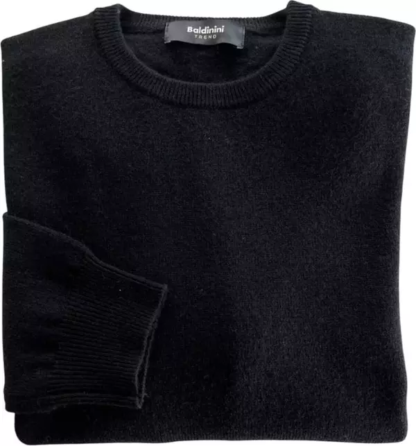 Black Cashmere Men Sweater