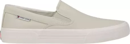 Beige Recycled Cotton Slip-On Loafers