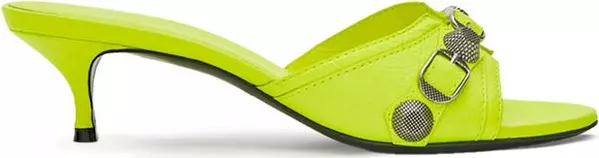 Yellow Leather Mules
