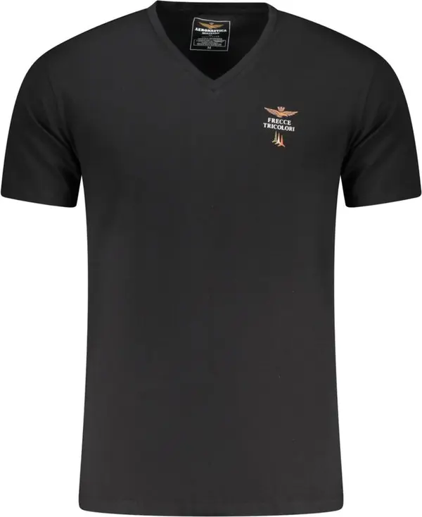 Black Cotton Men's T-Shirt