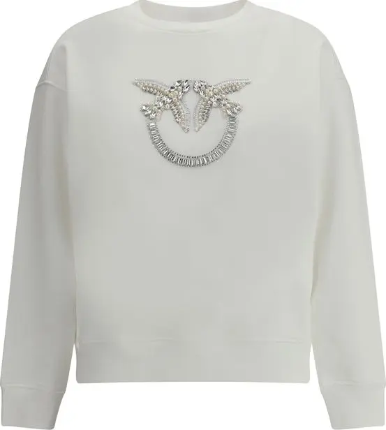 White Cotton Sweatshirt