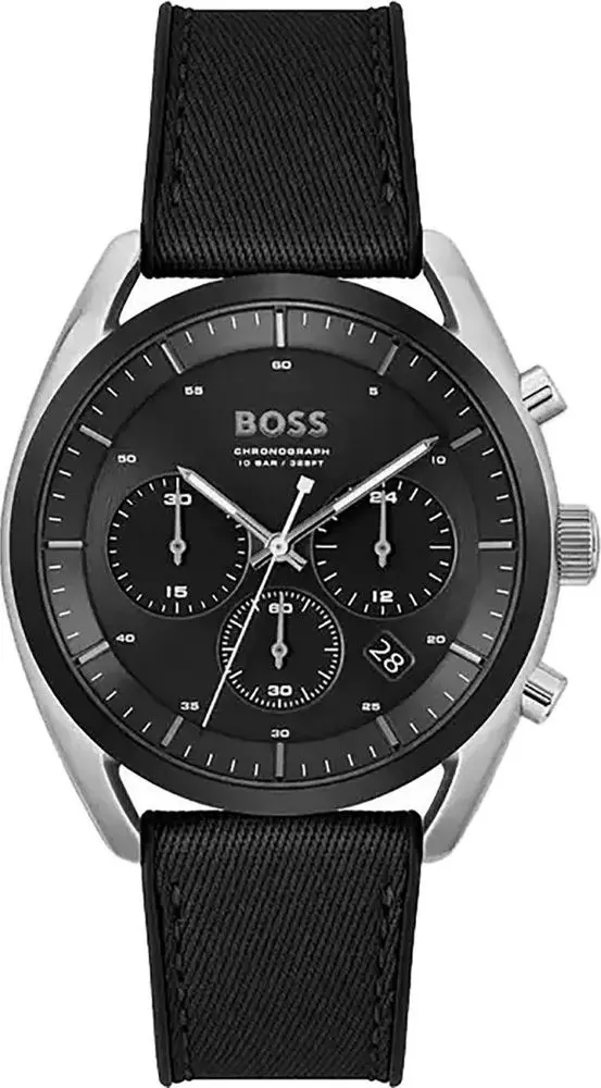 Black Synthetic Dress Watch