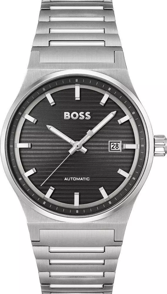 Gray Stainless Steel Dress Watch