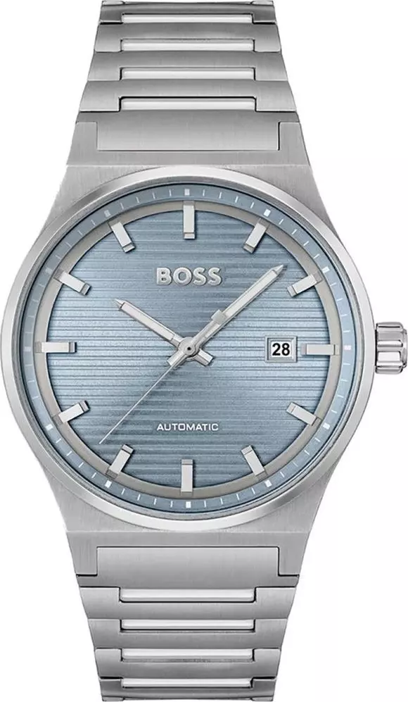 Gray Stainless Steel Dress Watch
