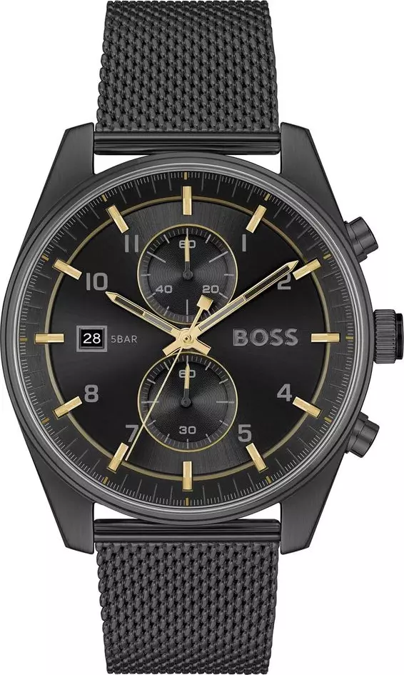 Black Stainless Steel Dress Watch