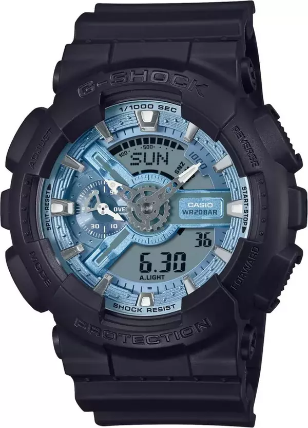 Black Resin Sport Watch