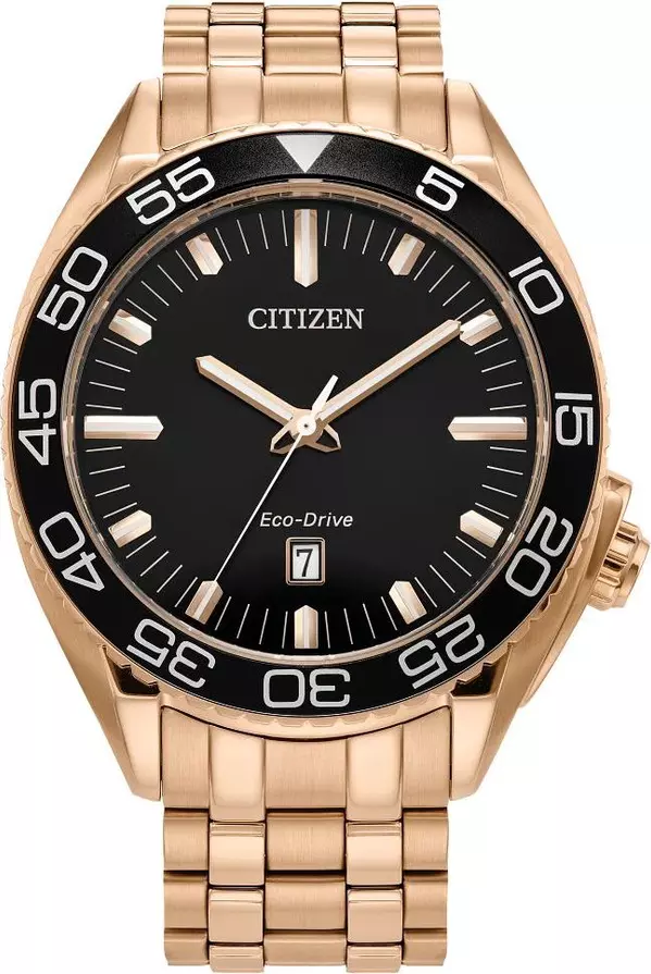 Gold Stainless Steel Dress Watch