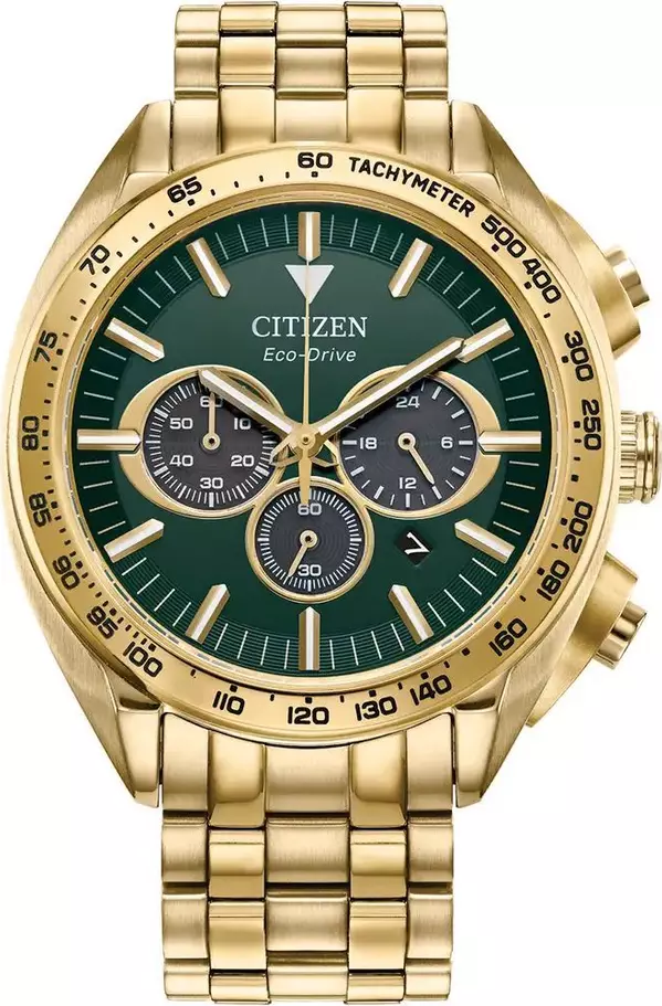 Gold Stainless Steel Sport Watch