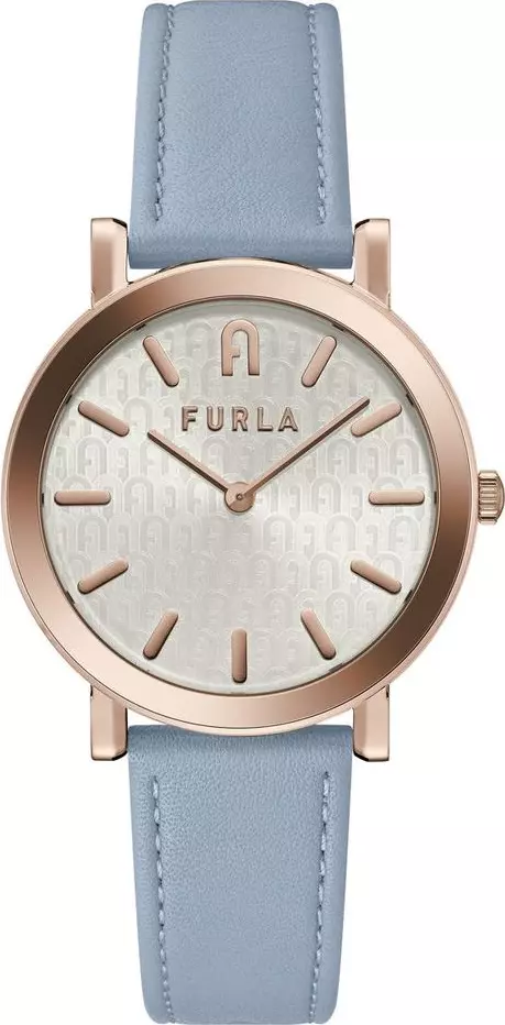 Blue Leather Dress Watch