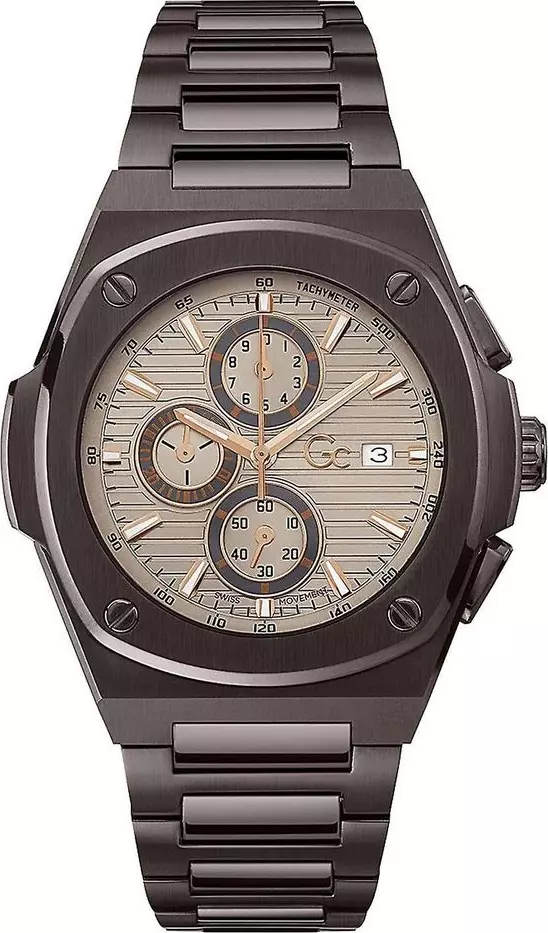 Gray Stainless Steel Dress Watch