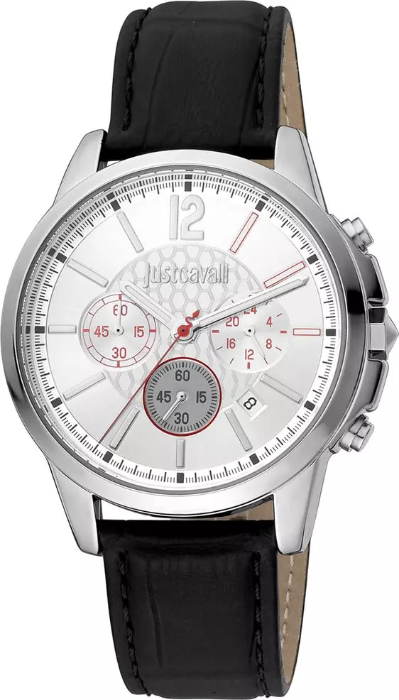 Black Leather Dress Watch
