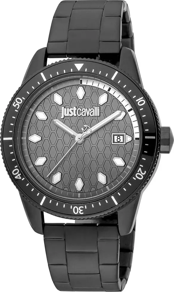 Black Stainless Steel Dress Watch