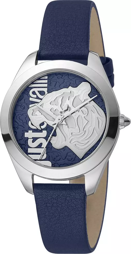 Blue Leather Dress Watch