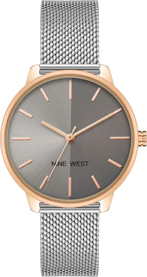 Gray Stainless Steel Bracelet Watch