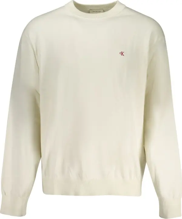 White Cotton Men Sweater