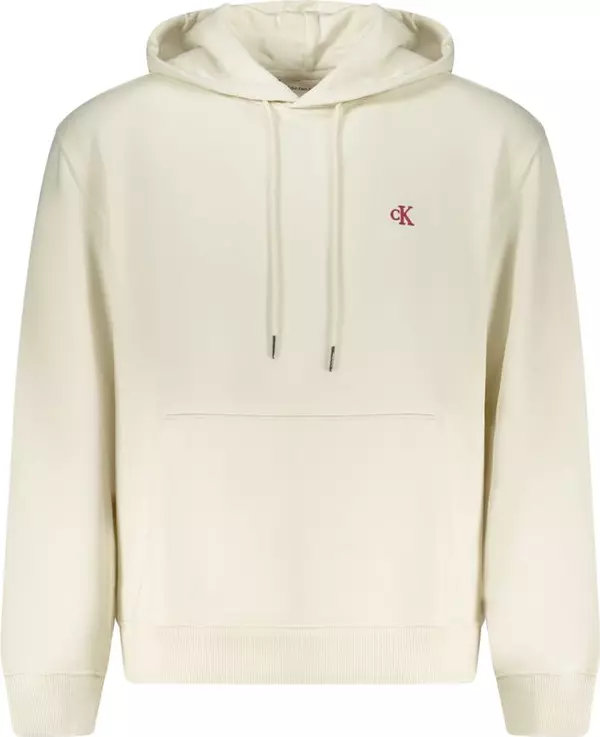 White Cotton Men's Hoodie
