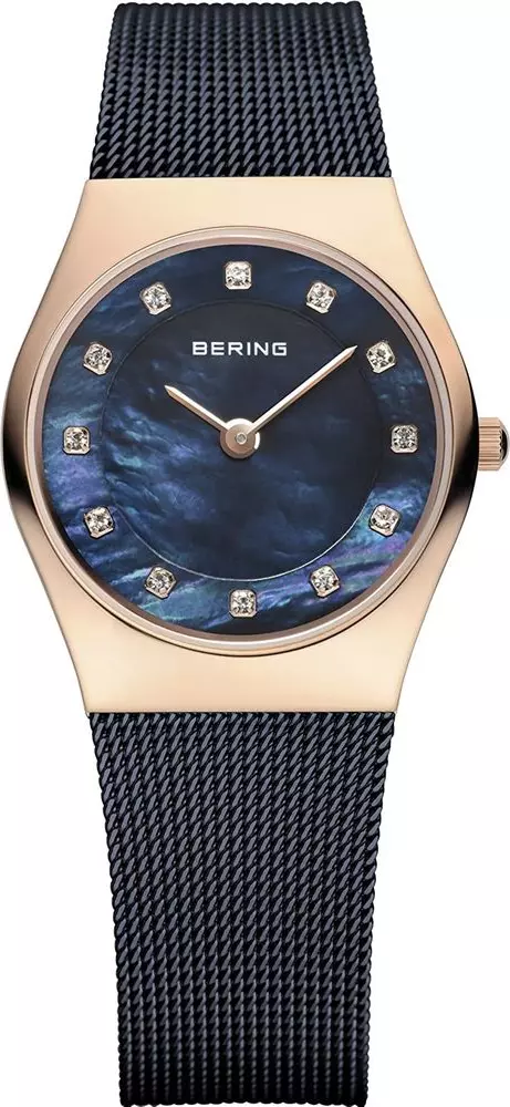 Blue Stainless Steel Dress Watch