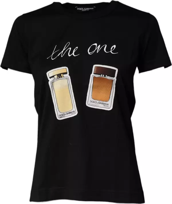Black Graphic Crew Neck Short Sleeves T-shirt
