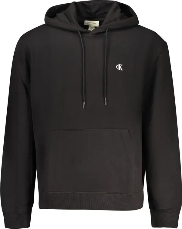 Black Cotton Men's Sweatshirt