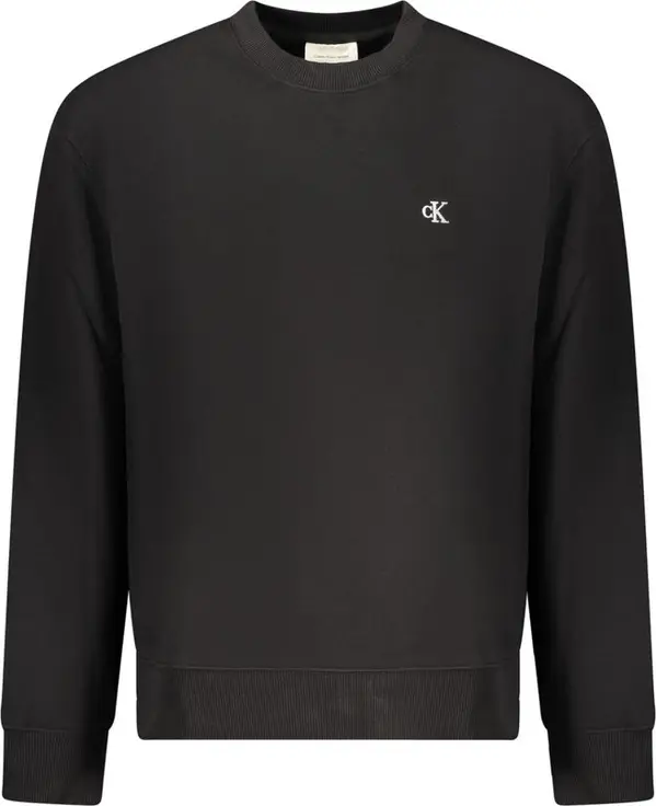 Black Cotton Men's Sweatshirt
