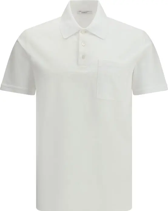 White Cotton Polo Shirt
