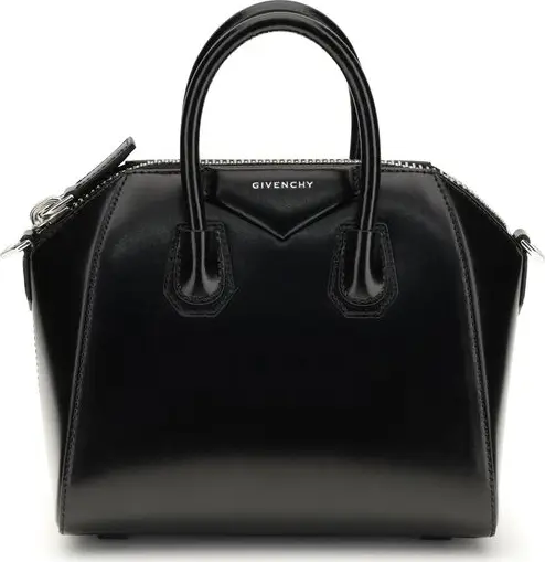 Black Calf Leather Bos Taurus Handbag
