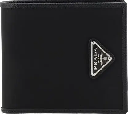 Black Recycled Polyamide Wallet