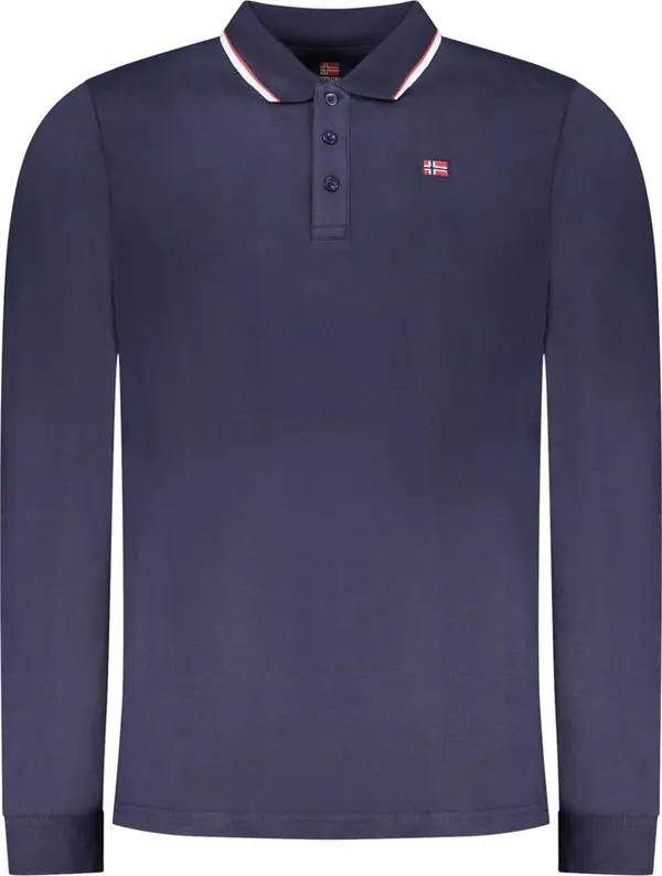 Blu Cotton Mens Polo Shirt