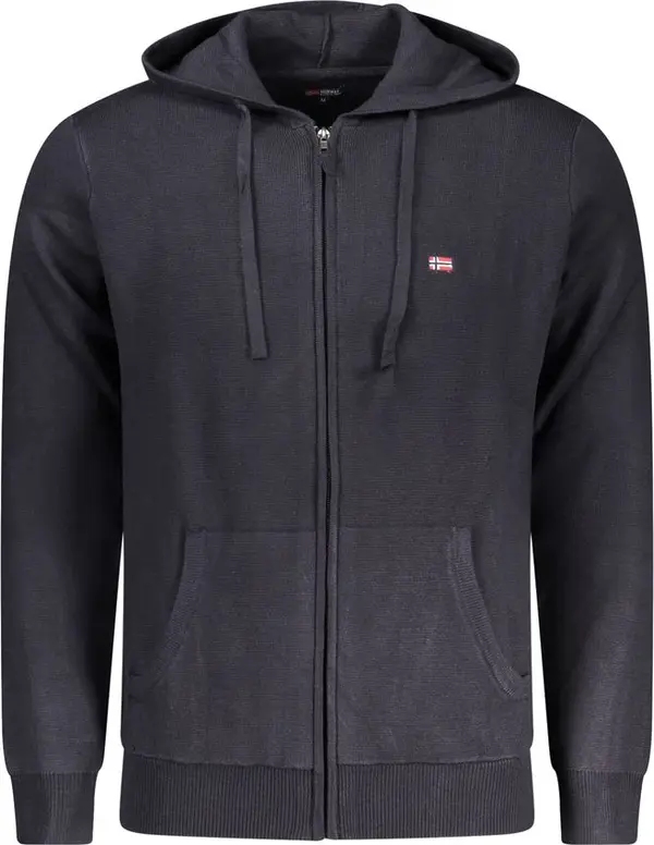 Blu Poliestere Men Cardigan