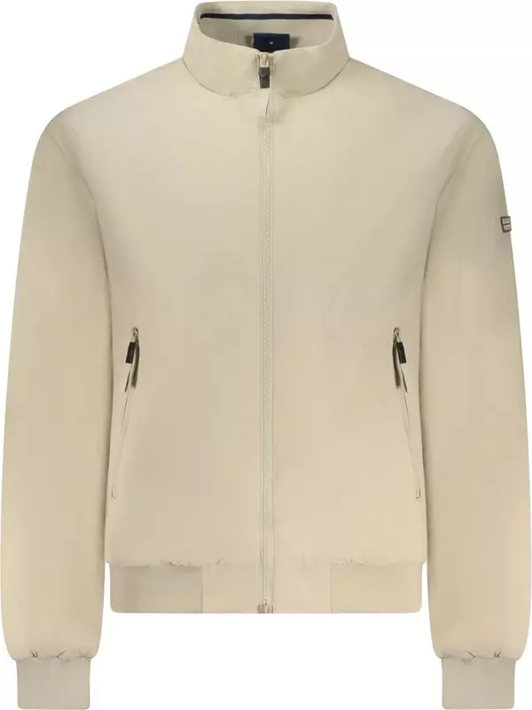 Beige Cotton Male Jacket