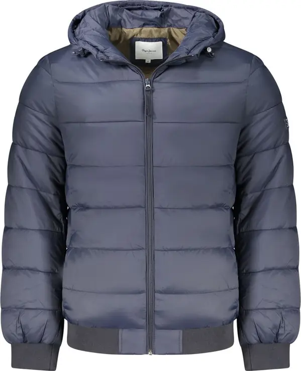 Blue Polyamide Jackets & Coat
