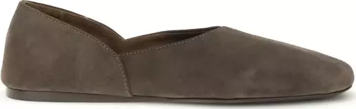Brown Calf Leather Bos Taurus Ballet Flats