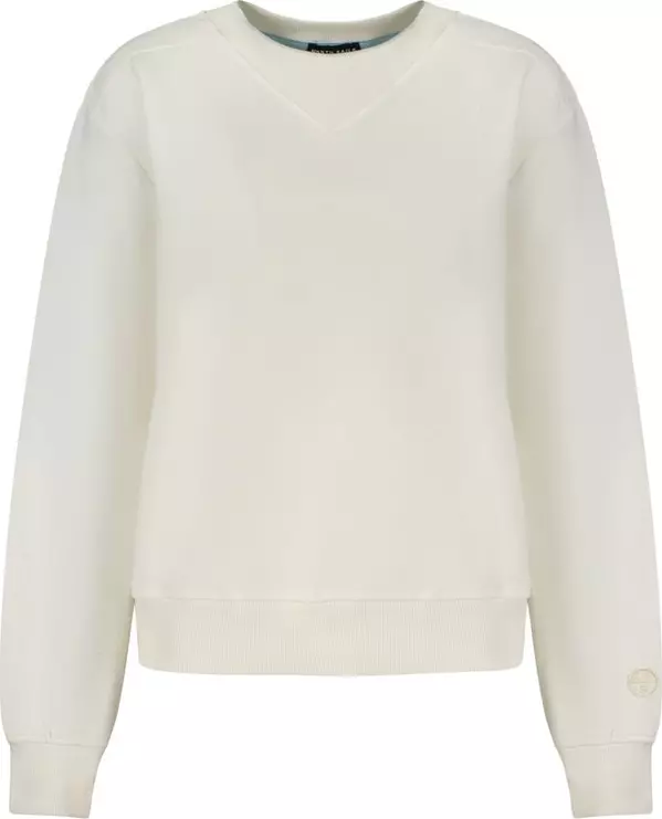 Bianco Cotton Women Sweatshirt
