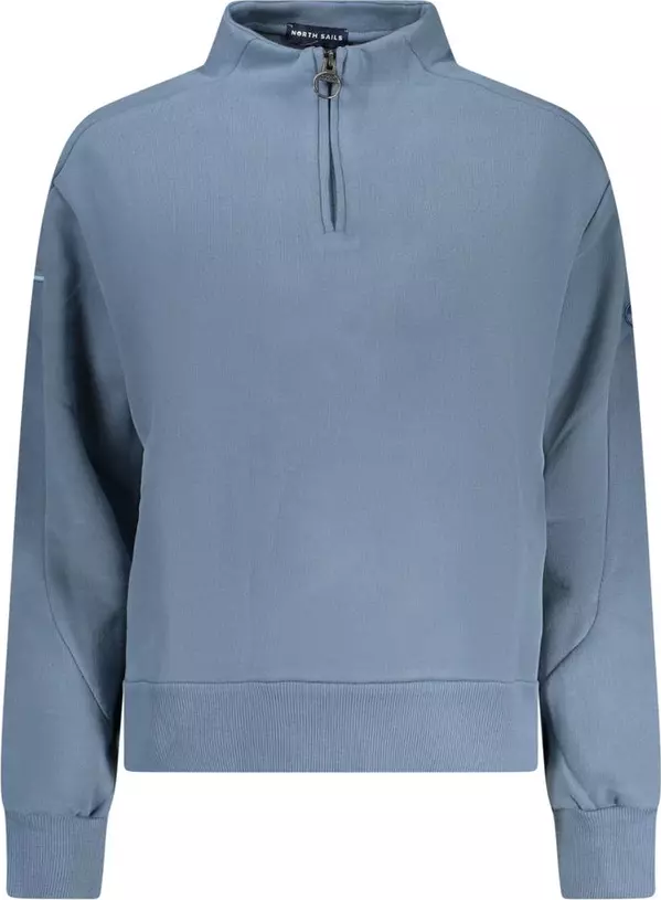Blue Cotton Women's Sweatshirt