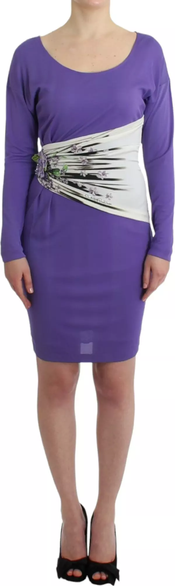 Purple longsleeved dress