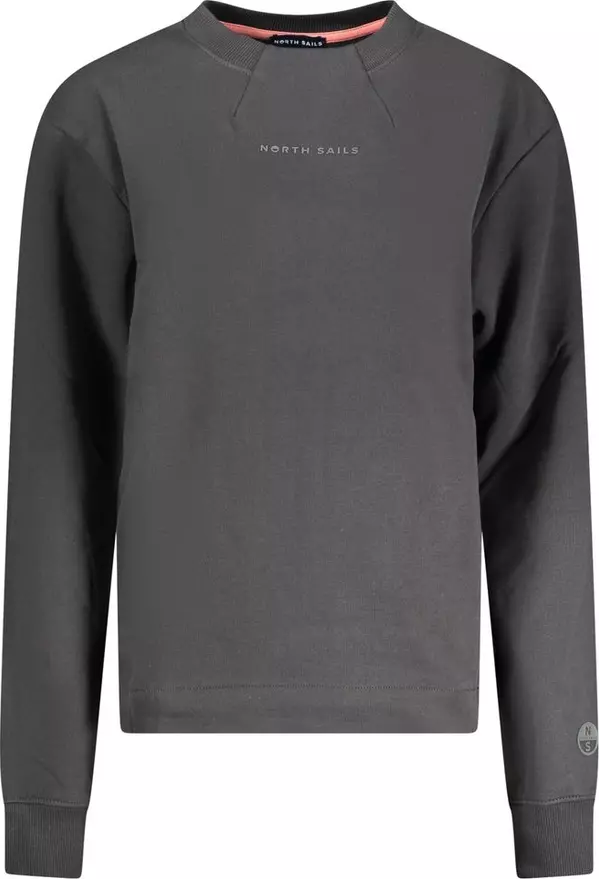 Black Cotton Women Sweatshirt