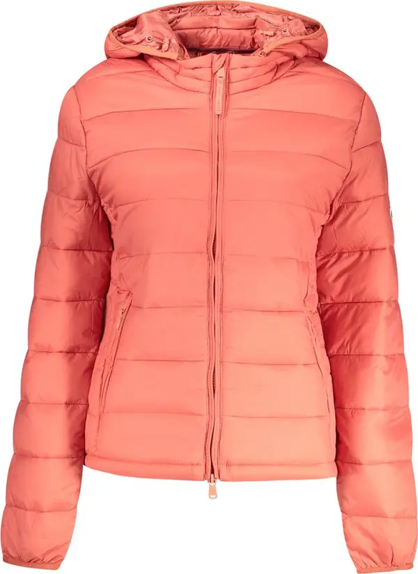 Red Polyester Women's Jacket