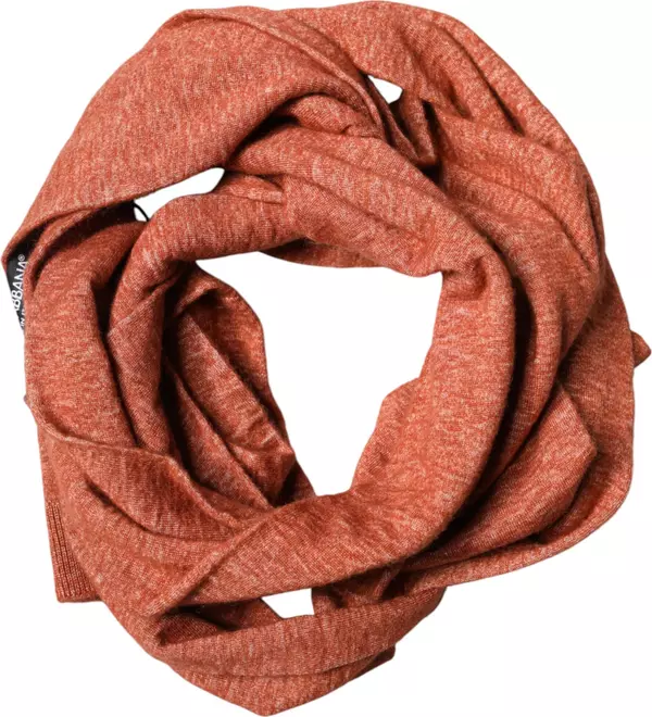 Orange Silk Cashmere Neck Wrap Shawl Scarf