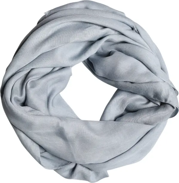 Light Blue Cashmere Knitted Shawl