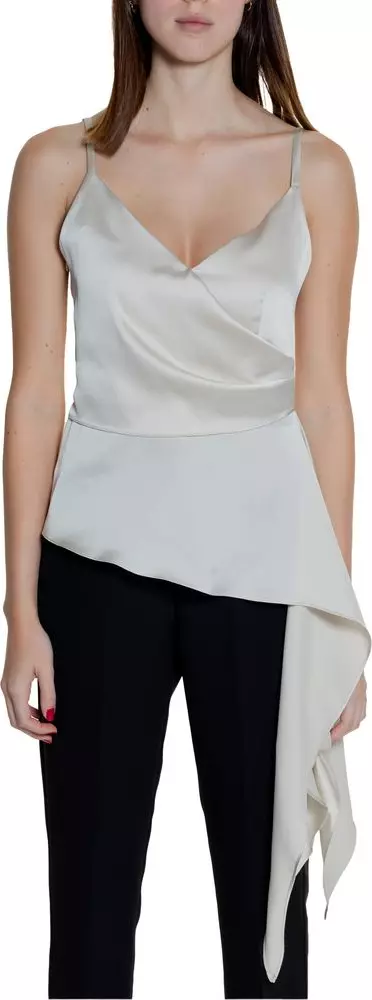 Beige Polyester Top