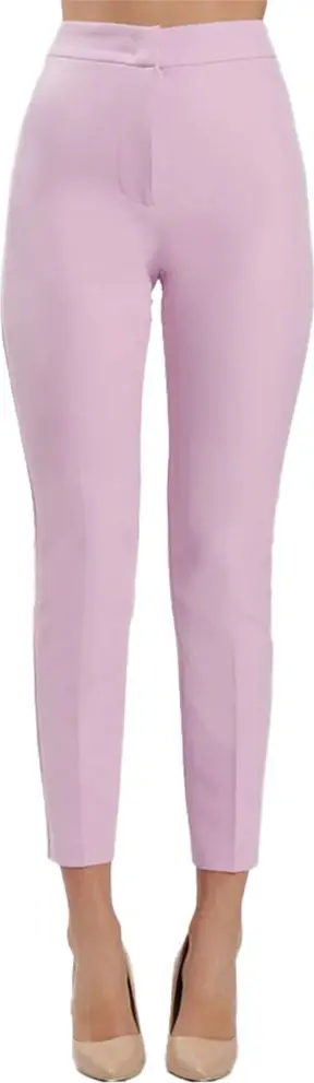 Purple Polyester Pants