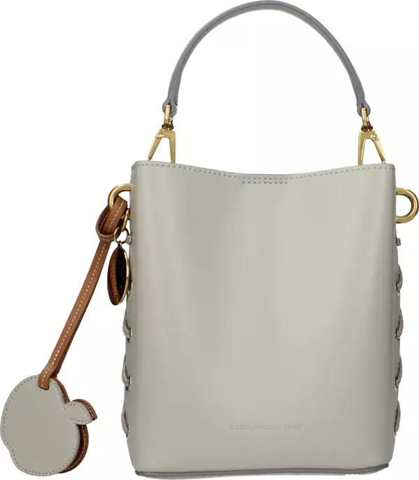 Gray Leather Handbag